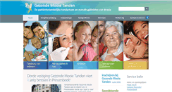 Desktop Screenshot of gezondemooietanden.nl